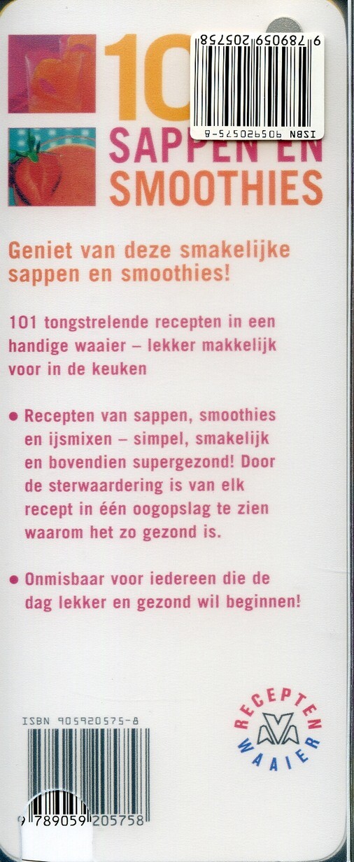 101 sappen en smoothies achterkant