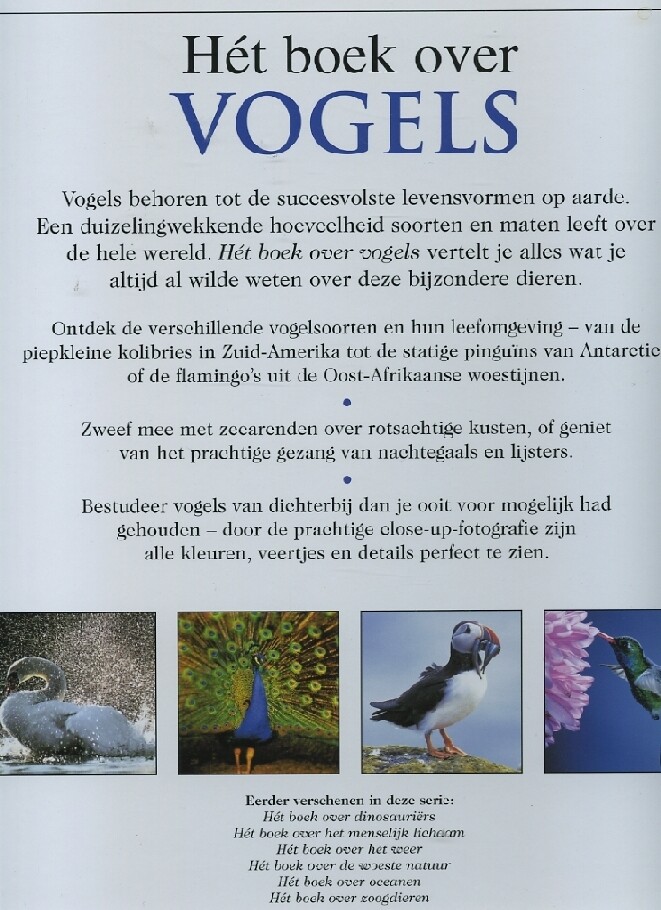 Het boek over vogels / Het boek over... achterkant