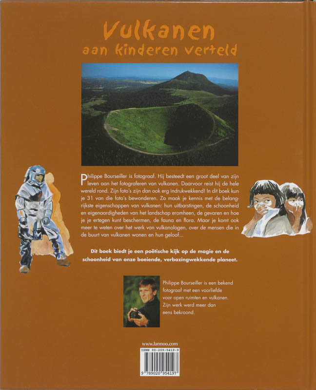 Vulkanen aan kinderen verteld achterkant
