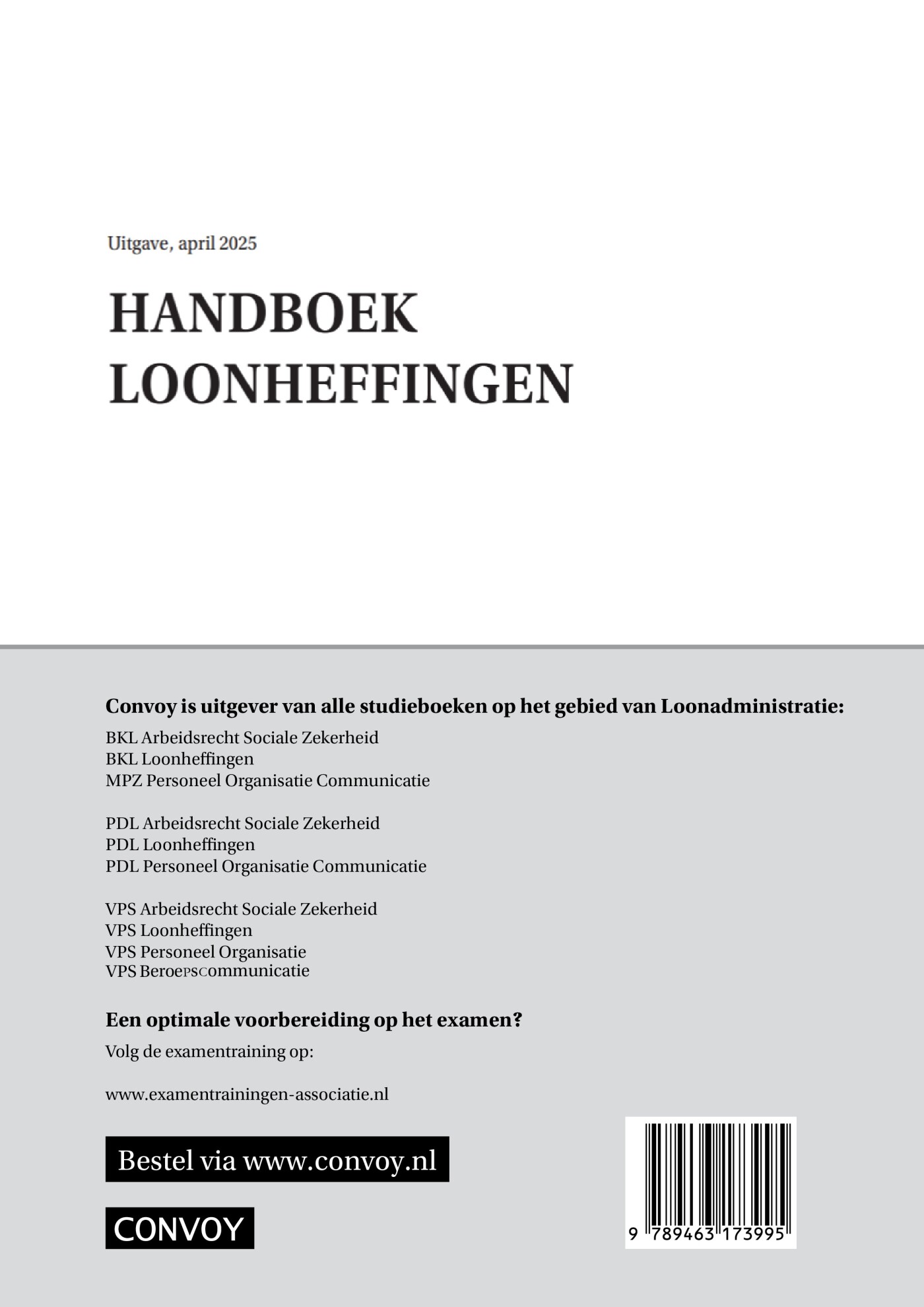 Handboek loonheffingen / 2025 achterkant