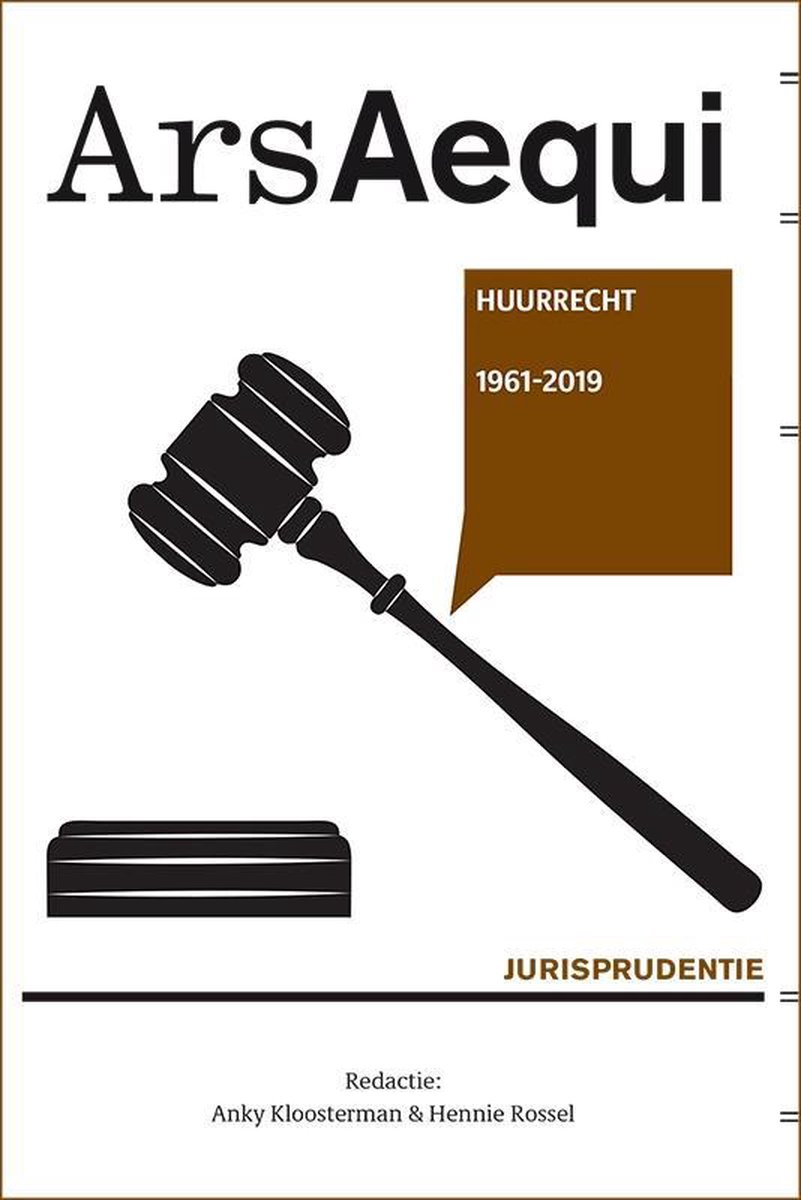 Jurisprudentie Huurrecht 2019 / Ars Aequi Jurisprudentie
