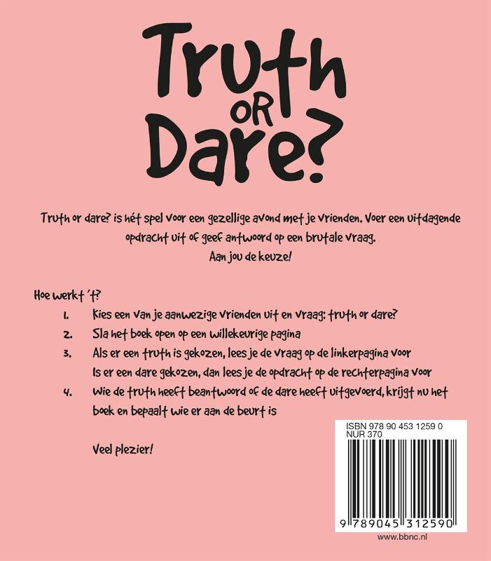 Truth or dare? achterkant