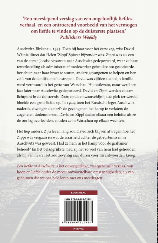 Een liefde in Auschwitz achterkant