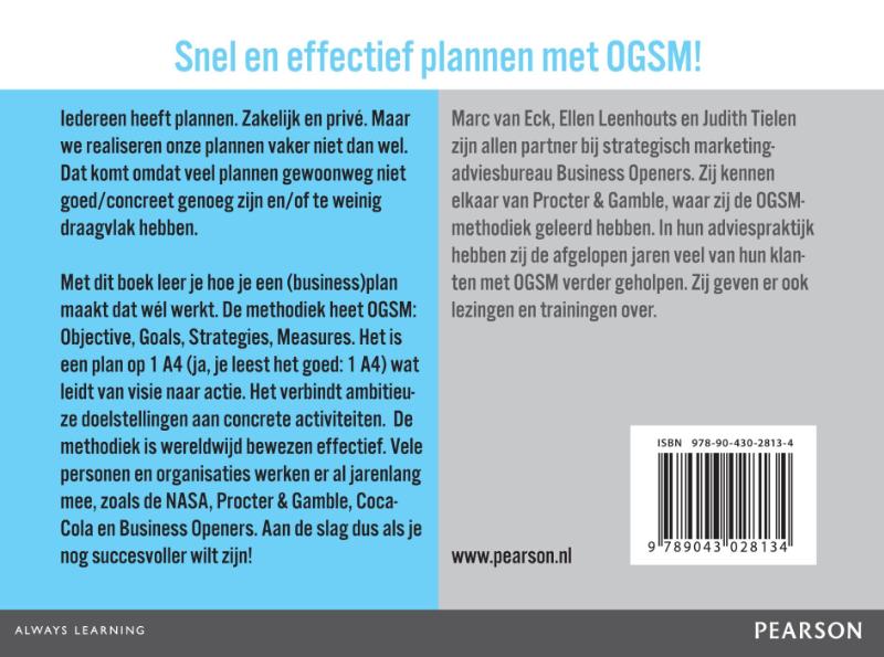 Businessplan op 1 A4 achterkant