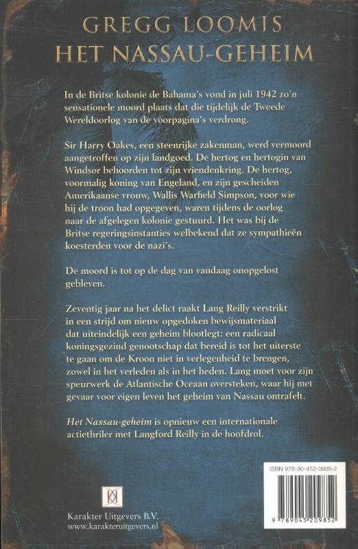 Het Nassau-geheim / Lang Reilly / 8 Het Nassau-geheim / Lang Reilly / 8 achterkant