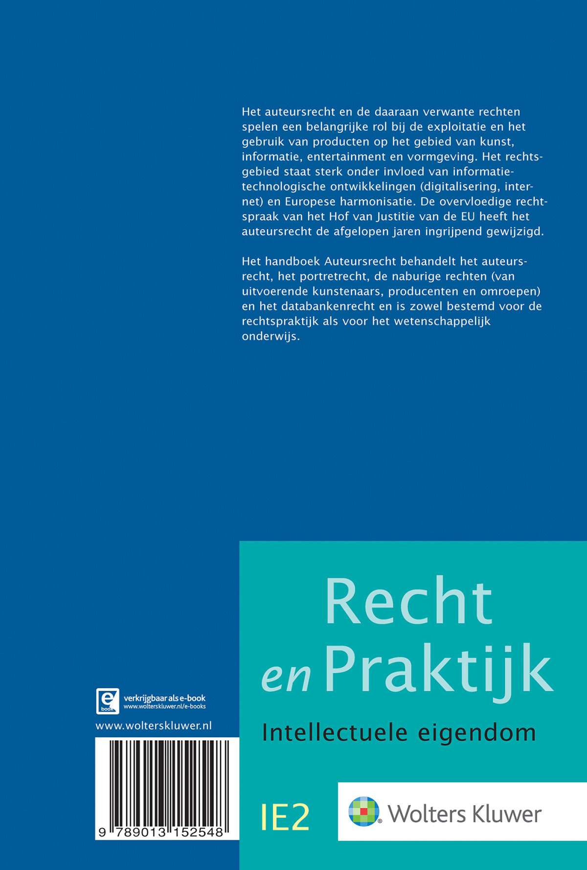 Auteursrecht / Recht en Praktijk - Intellectuele eigendom / IE2 achterkant