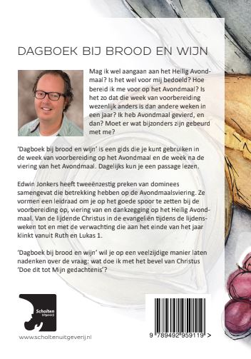 Dagboek bij brood en wijn achterkant