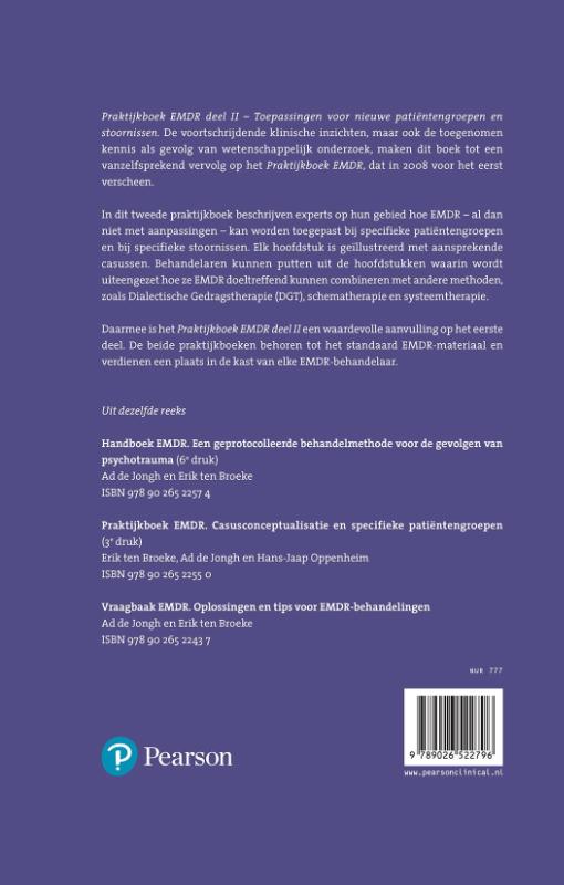 Deel II / Praktijkboek EMDR / praktijkboek achterkant
