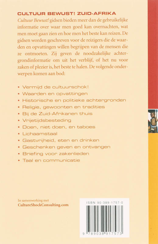 Zuid-Afrika / Cultuur Bewust! achterkant