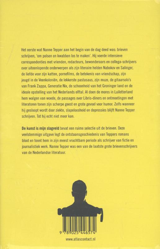 De kunst is mijn slagveld De kunst is mijn slagveld achterkant