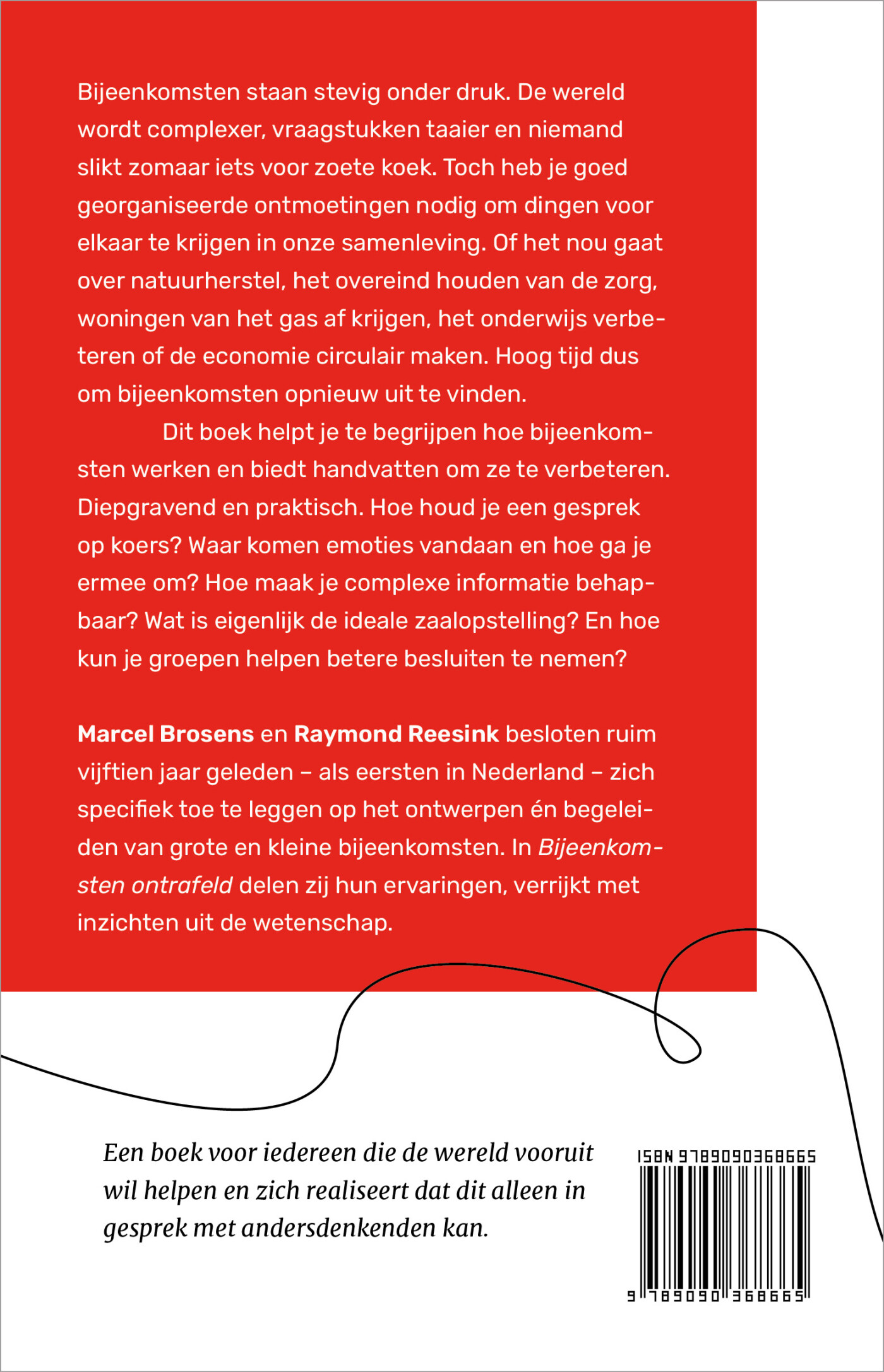Bijeenkomsten ontrafeld achterkant