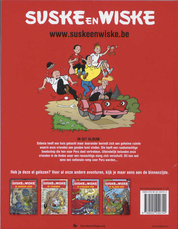 Suske en Wiske 199 - De tamme tumi achterkant