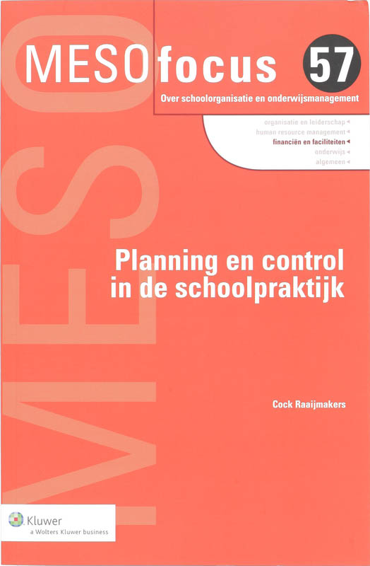 Planning en control in de schoolpraktijk / Meso focus