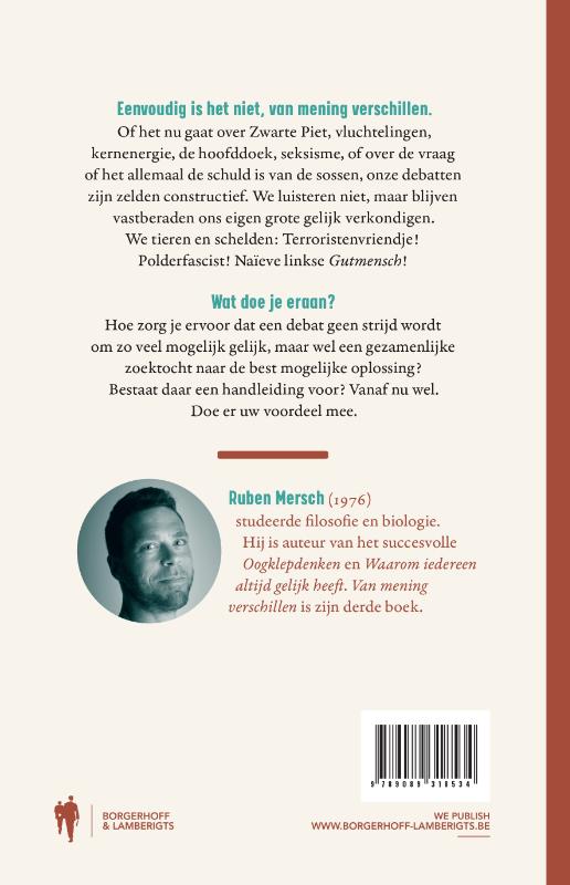 Van mening verschillen achterkant