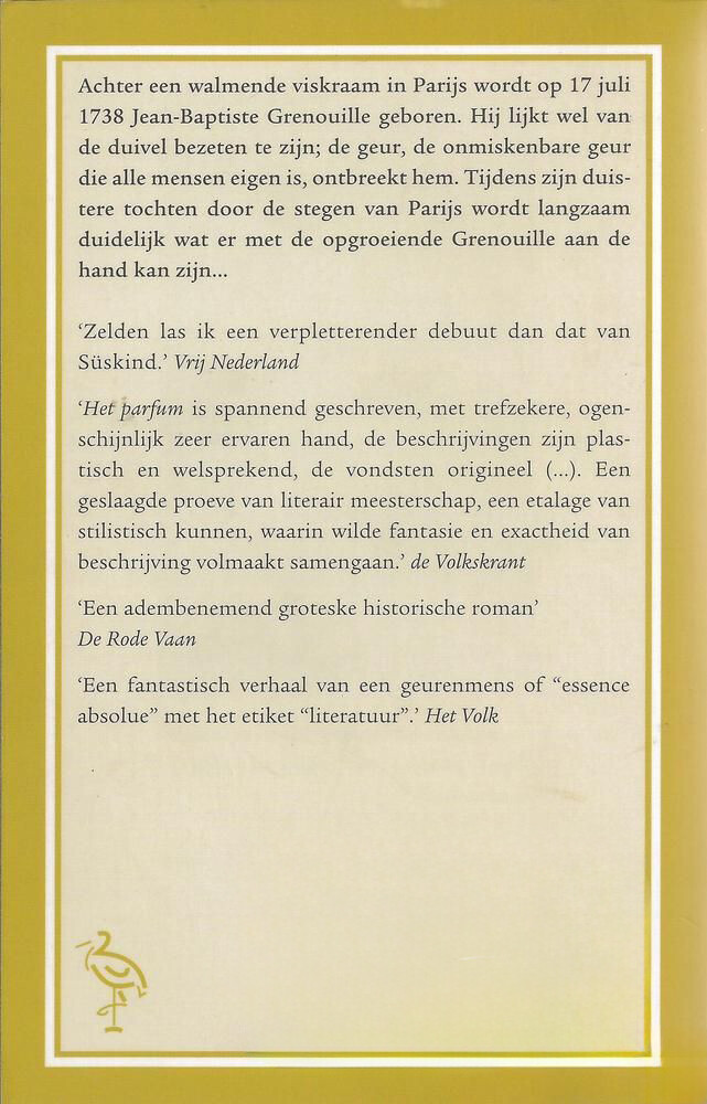 Het parfum / Ooievaar achterkant