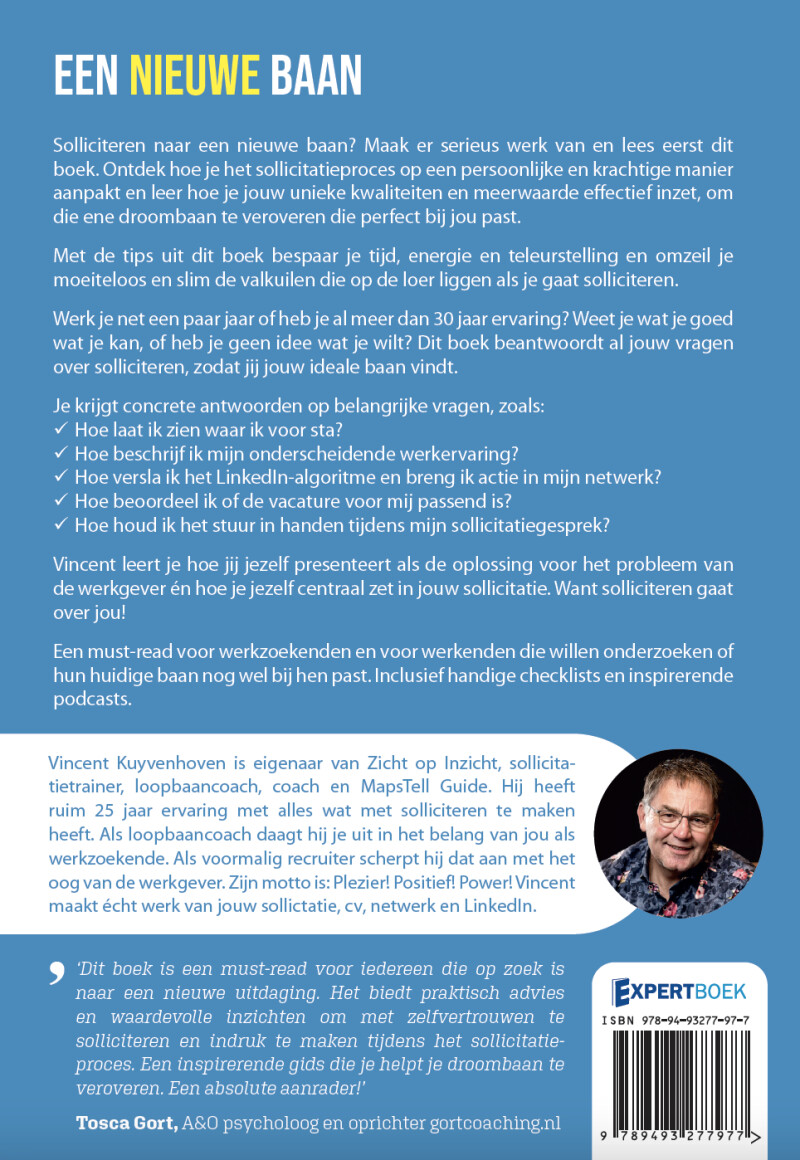 Een nieuwe baan / HOE DAN?-serie achterkant