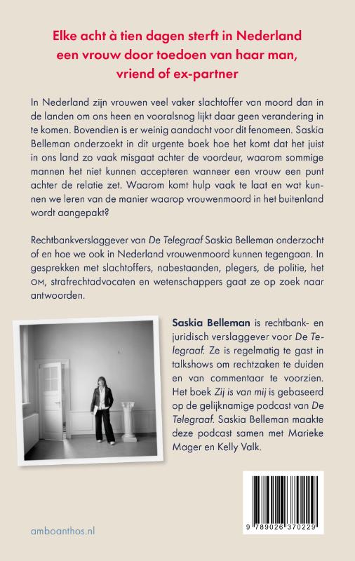 Zij is van mij achterkant