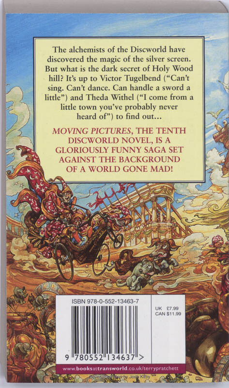 Moving pictures / Discworld series achterkant