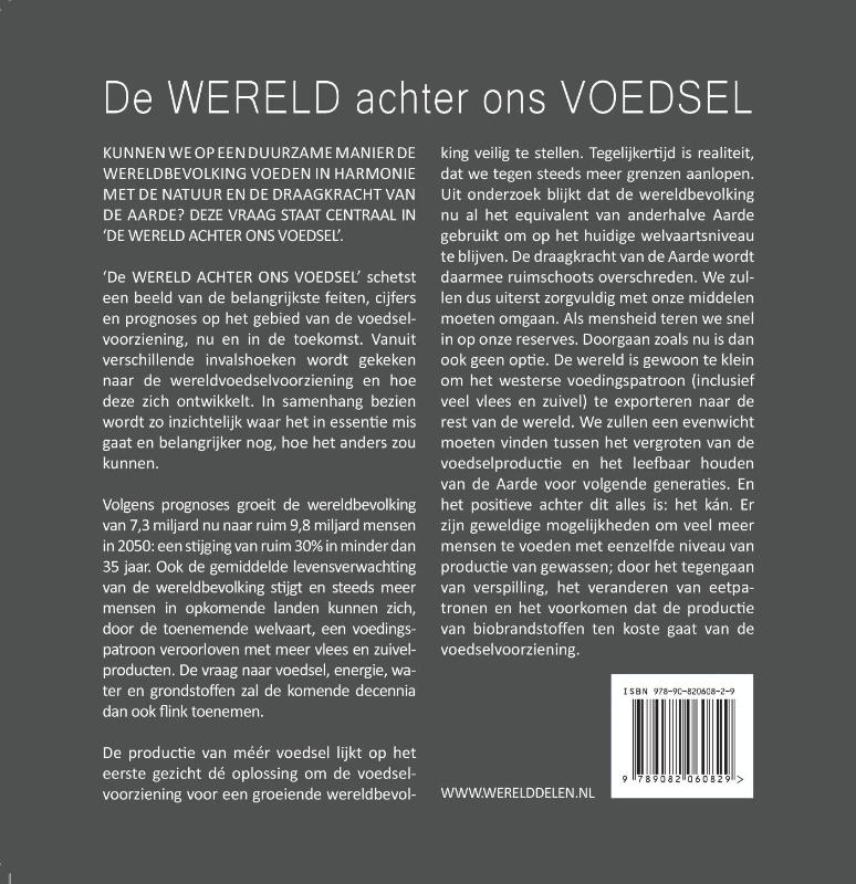 De wereld achter ons voedsel achterkant