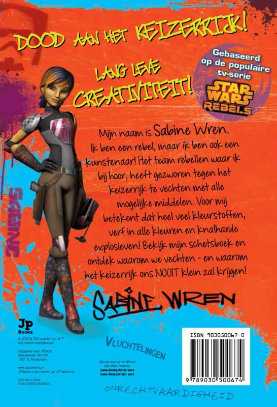 Star Wars Rebels - Sabine achterkant