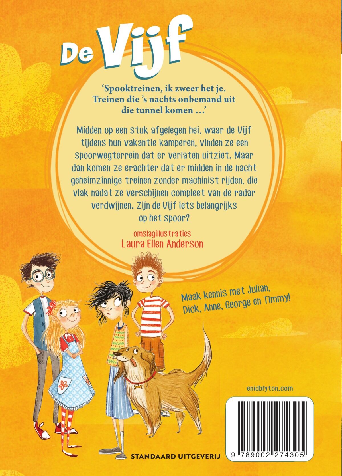 De Vijf en de spooktrein / De Vijf / 7 achterkant