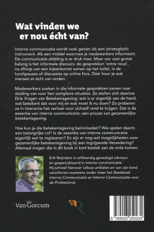 Wat vinden we er nou echt van? achterkant
