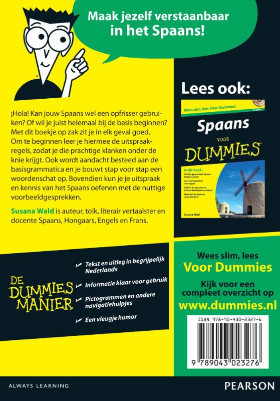 De kleine Spaans voor Dummies / Voor Dummies achterkant