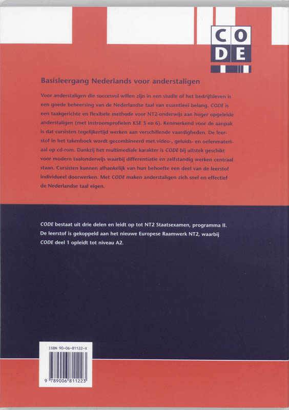 Code 1 Oefenschrift achterkant