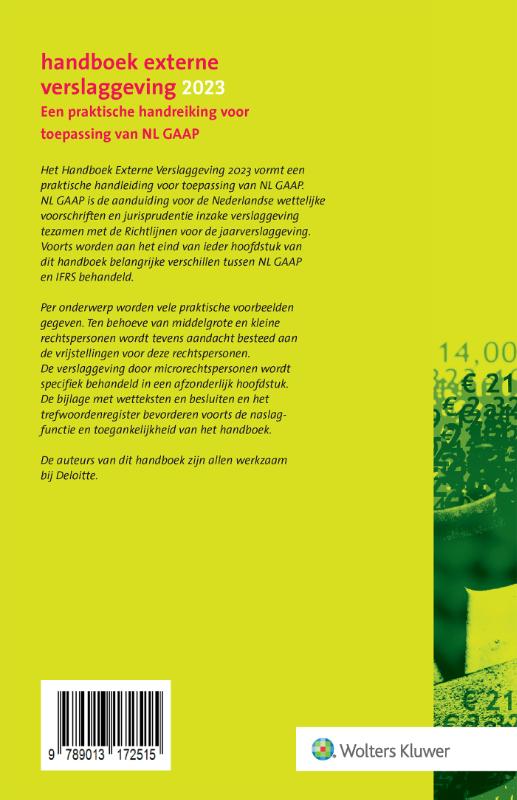Handboek Externe Verslaggeving 2023 achterkant