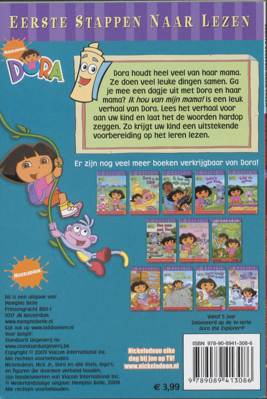 Ik hou van mijn mama! / Dora / 13 achterkant