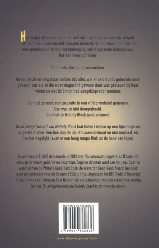 De Spiegelwereld van Melody Black achterkant