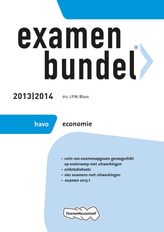 boekenbalie_9789006080247_cover Examenbundel Havo economie 2013/2014