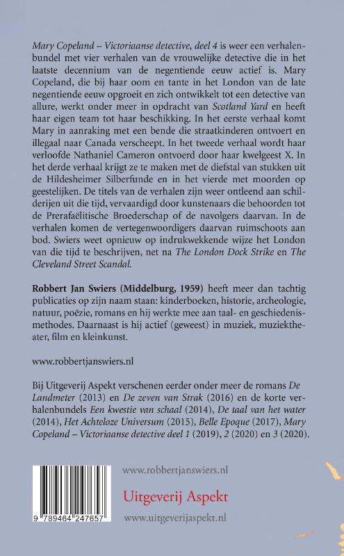 Mary Copeland / Victoriaanse detective / 4 achterkant