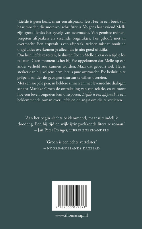 Liefde is een afspraak Liefde is een afspraak achterkant