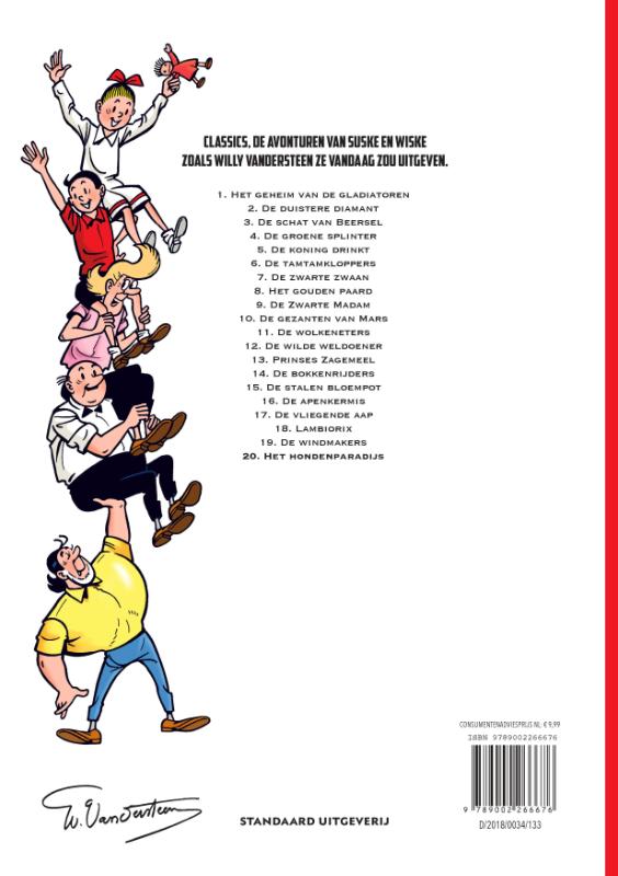 Het hondenparadijs / Suske en Wiske Classics / 20 achterkant
