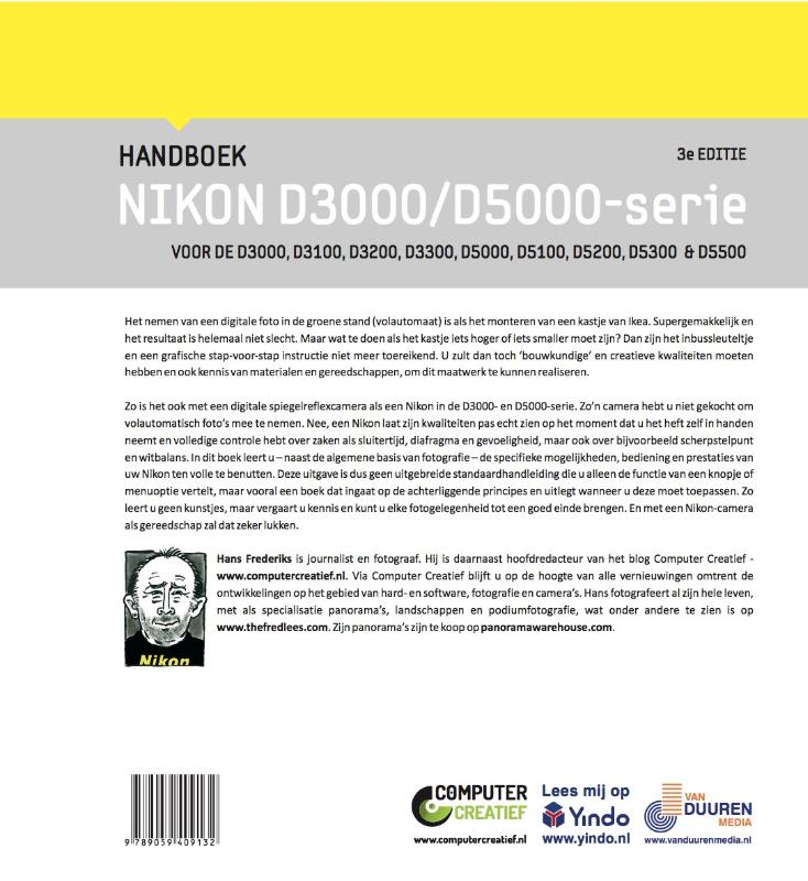Handboek Nikon D3000/5000-serie achterkant