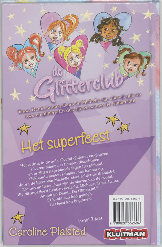 Het superfeest / De Glitterclub achterkant