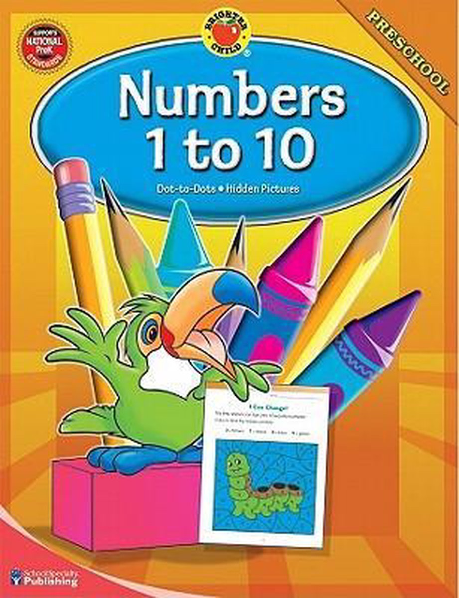 Brighter Child Numbers 1 to 10, Preschool