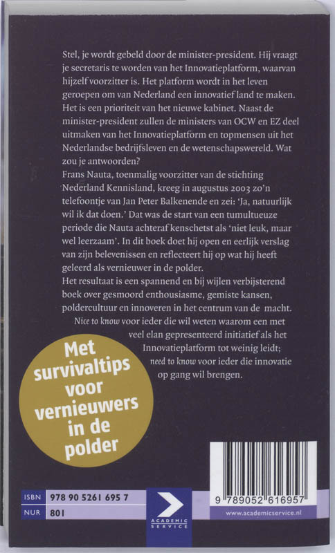 Het innovatieplatform achterkant