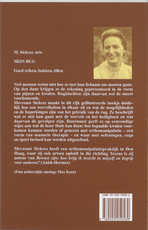 Mijn rug Mijn rug achterkant