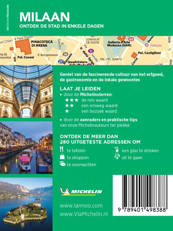 Milaan / Michelin Reisgids achterkant