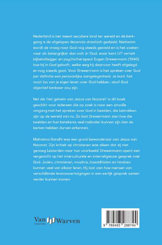 God, waar bent U? achterkant