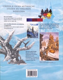 Fantasy landschappen en stadsgezichten tekenen & schilderen achterkant