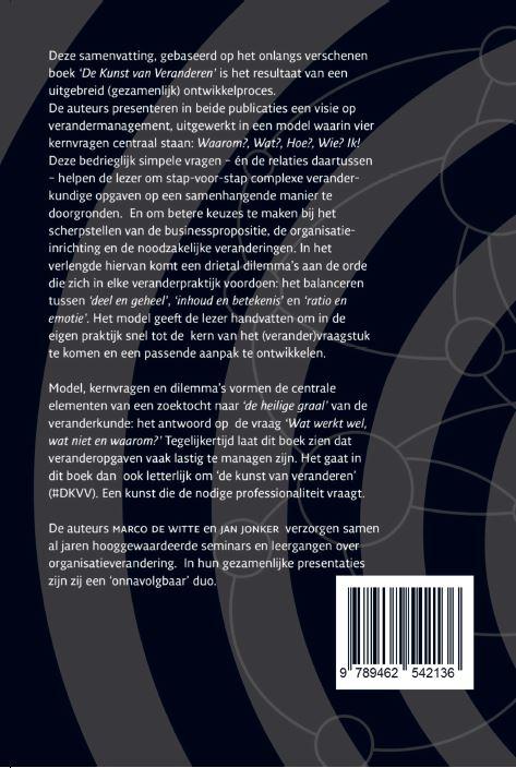De kern van veranderen achterkant