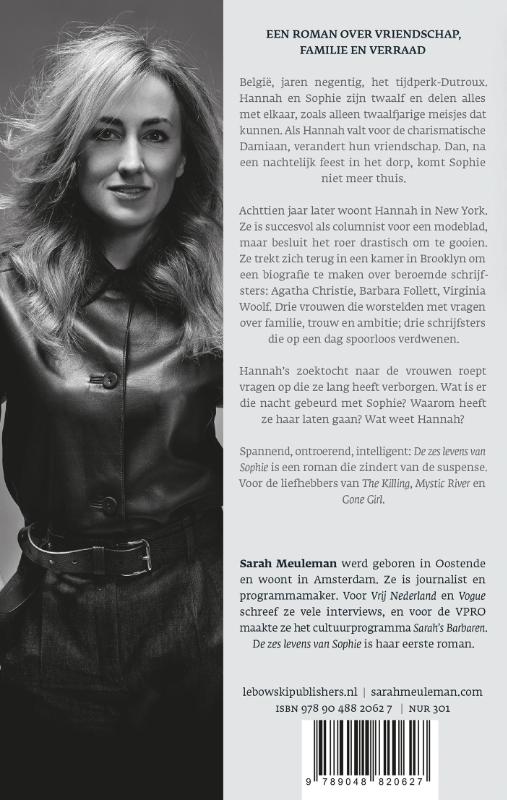 De zes levens van Sophie achterkant