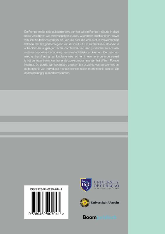 Naar een persoonlijke forensische psychologie en psychiatrie / Pompe-reeks / 95 achterkant