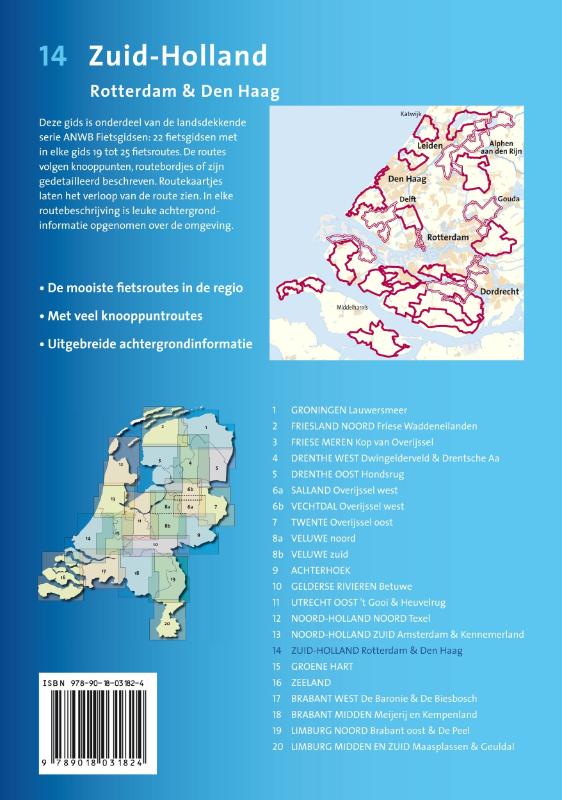 ANWB Fietsgids 14 Zuid-Holland achterkant