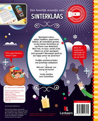 Het heerlijk avondje van Sinterklaas / Speuren/zaklamp achterkant