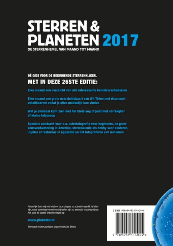 Sterren en planeten 2017 achterkant