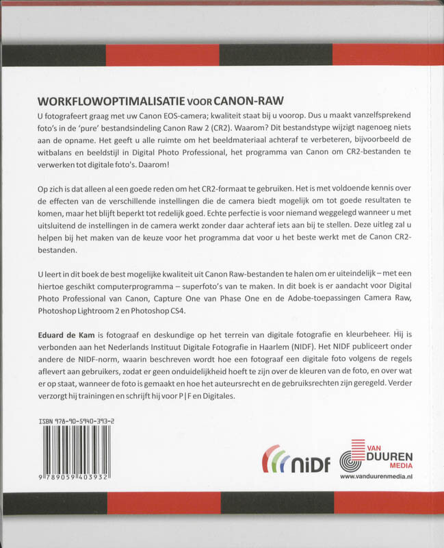 Bewuster en beter workflowoptimalisatie voor Canon-RAW achterkant